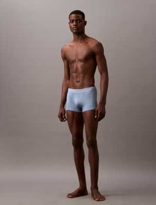 Ultra Soft Modal Trunk, Textured Stripe Faded Denim