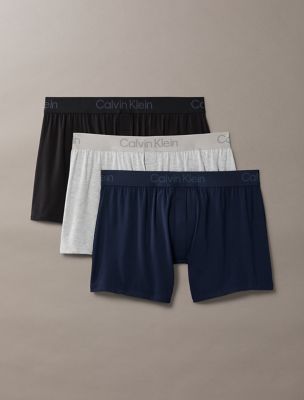 Ultra Soft Modal 3-Pack Slim Boxer, Black / Shoreline / Grey Heather