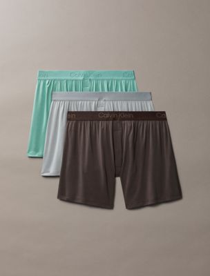 Ultra Soft Modal 3-Pack Slim Boxer, Pale Surf Multi