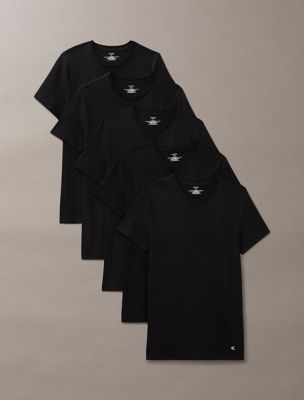 Cotton Classics 5-Pack Crewneck T-Shirt, Black