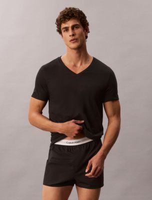 Мужские футболки Calvin Klein Cotton Classics 5-Pack Classic Fit V-Neck, цвет: Чёрный — фото 2