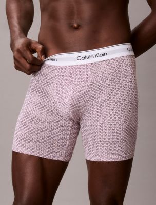 Трусы-боксеры Icon Edition для мужчин, хлопок, стрейч — Calvin Klein, цвет: Сиреневый — фото 2