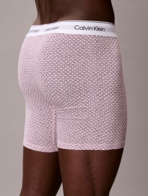 Трусы-боксеры Icon Edition для мужчин, хлопок, стрейч — Calvin Klein, цвет: Сиреневый — фото 3