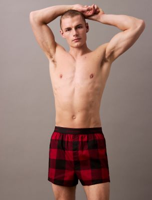 Icon Cotton Stretch Holiday Slim Boxer, Juneberry