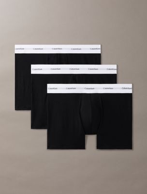 Cotton Modal Stretch 3-Pack Boxer Brief, Black