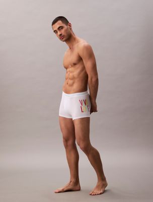 Pride Icon Cotton Stretch Trunk, White / Multi