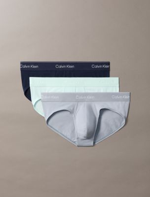 Icon Cotton Stretch 3-Pack Hip Brief, Shoreline Multi