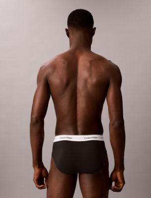 Трусы-брифы Icon Hip для мужчин, хлопок, стрейч, 3 шт. — Calvin Klein, цвет: Чёрный — фото 6