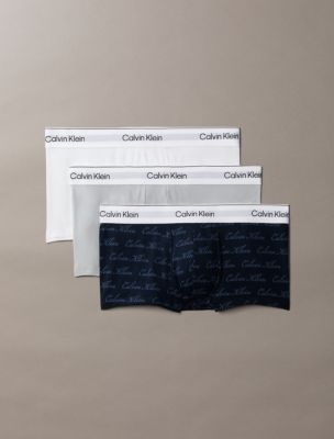 Icon Cotton Stretch 3-Pack Low Rise Trunk, Harbor Mist Multi