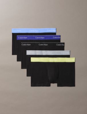 Icon Cotton Stretch 5-Pack Low Rise Trunk, Black Multi