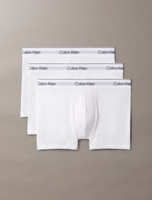 Icon Cotton Stretch 3-Pack Trunk, White