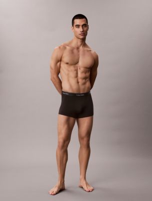 Бельё Icon для мужчин, хлопок, стрейч, 3 шт. — Calvin Klein, цвет: Чёрный — фото 4