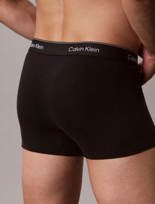 Бельё Icon для мужчин, хлопок, стрейч, 3 шт. — Calvin Klein, цвет: Чёрный — фото 6
