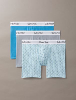 Icon Cotton Stretch 3-Pack Boxer Brief, Cendre Blue Multi