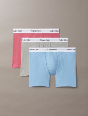Icon Cotton Stretch 3-Pack Boxer Brief, Brilliant Pink Multi