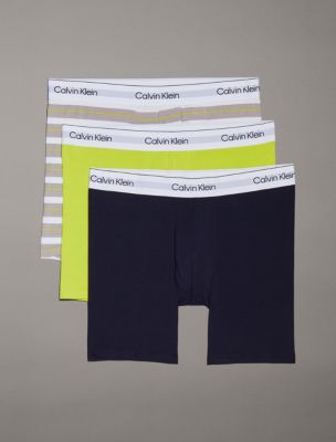Icon Cotton Stretch 3-Pack Boxer Brief, Shoreline / Kewl Lime