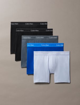 Icon Cotton Stretch 5-Pack Boxer Brief, Royalty/Black/Casual Blue/Turbulence/Black W/ Dtm Wbs