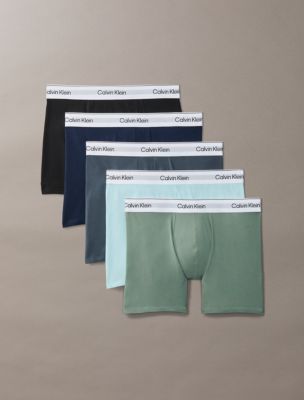 Icon Cotton Stretch 5-Pack Boxer Brief, Niagara Mist Multi