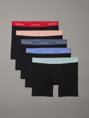 Icon Cotton Stretch 5-Pack Boxer Brief, Black / Molten / Frenzy / Blue