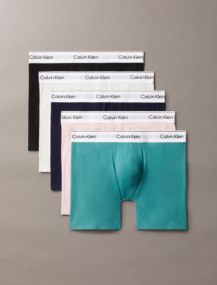 Icon Cotton Stretch 5-Pack Boxer Brief, Buff Pink / Lively Teal Multi