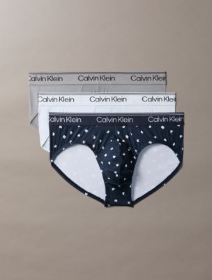 Microfiber Stretch 3-Pack Hip Brief, Convoy/Running Dot Dark Sapphire/Plein Air