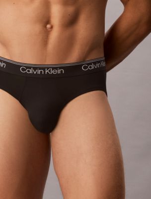 Трусы-брифы Hip для мужчин, микрофибра, стрейч, 3 шт. — Calvin Klein — фото 4