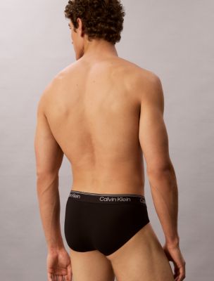 Трусы-брифы Hip для мужчин, микрофибра, стрейч, 3 шт. — Calvin Klein — фото 5