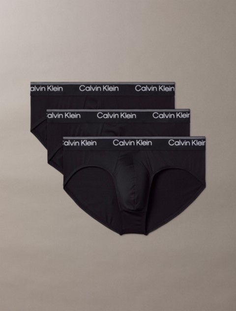 Трусы-брифы Hip для мужчин, микрофибра, стрейч, 3 шт. — Calvin Klein