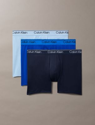 Microfiber Stretch 3-Pack Boxer Brief, Shoreline/ Royalty/ Blue Bell