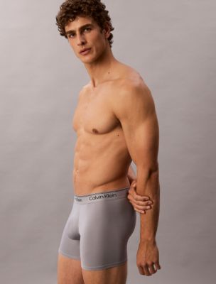 Трусы-боксеры для мужчин, микрофибра, стрейч, 3 шт. — Calvin Klein — фото 6