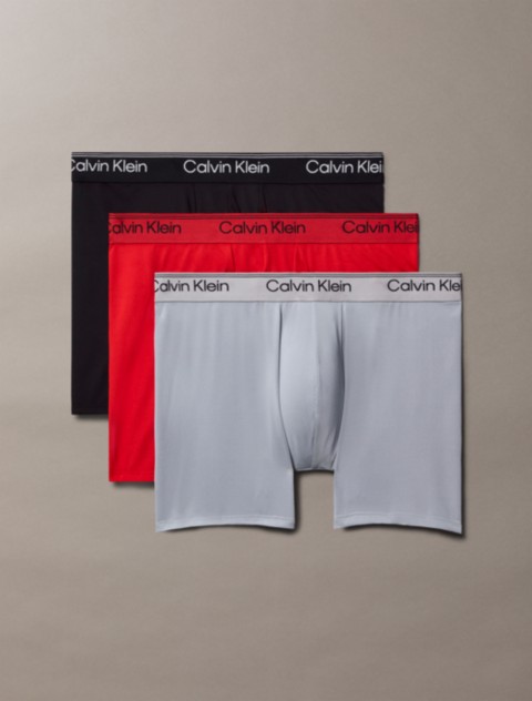 Трусы-боксеры для мужчин, микрофибра, стрейч, 3 шт. — Calvin Klein