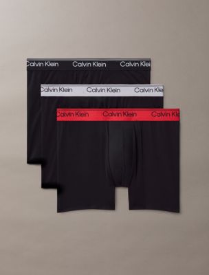 Microfiber Stretch 3-Pack Boxer Brief, Black/ Black W Sleet Wb/ Black W Adrenaline Rush Wb