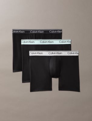 Microfiber Stretch 3-Pack Boxer Brief, Black Multi