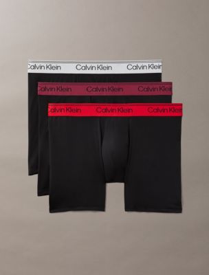 Microfiber Stretch 3-Pack Boxer Brief, Black w/ Multi WBS