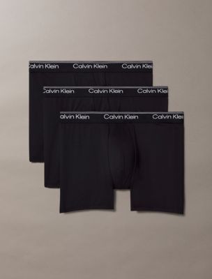 Microfiber Stretch 3-Pack Boxer Brief, Black