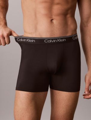 Трусы-боксеры для мужчин, микрофибра, стрейч, 5 шт. — Calvin Klein — фото 4
