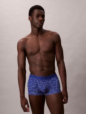 CK Black Print Low Rise Trunk, Webbed Scales Print