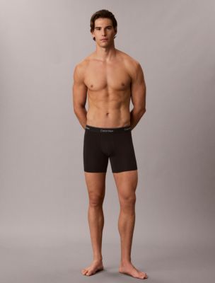 Трусы-боксеры Icon Edition для мужчин, хлопок, стрейч — Calvin Klein, цвет: Чёрный — фото 2