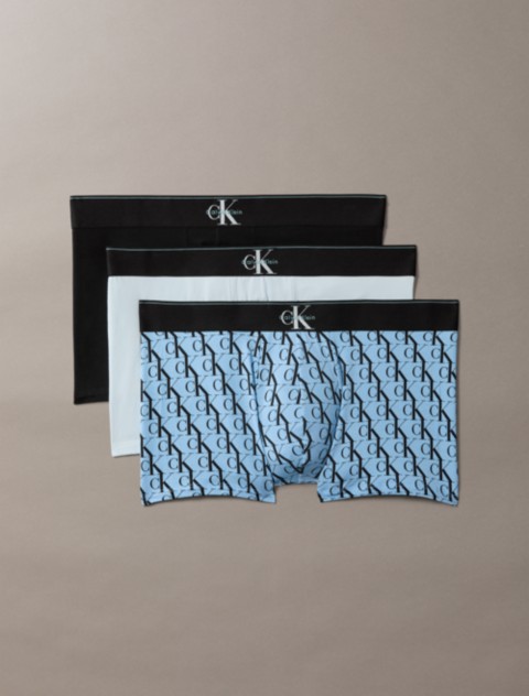 Бельё Calvin Klein Graphic Monogram Cotton Stretch 3-Pack Trunk