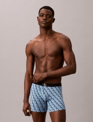 Трусы-боксеры Monogram для мужчин, хлопок, 3 шт. — Calvin Klein — фото 3