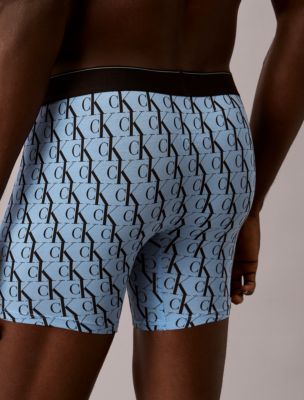 Трусы-боксеры Monogram для мужчин, хлопок, 3 шт. — Calvin Klein — фото 6