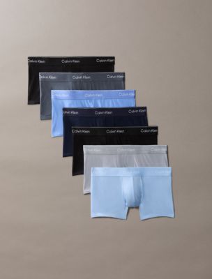 Icon Cotton Stretch 7-Pack Trunk, Black/Black/Shoreline/Turbulence/Misty Grey/Glacier/Blue Bell W/ Dtm Wbs