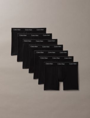 Icon Cotton Stretch 7-Pack Boxer Brief, Black
