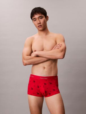 Lunar New Year Print Low Rise Trunk, Untamed Horses Rouge