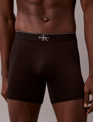 Трусы-боксеры Monogram для мужчин, микрофибра, стрейч — Calvin Klein — фото 3