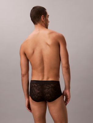 Бельё Calvin Klein Microfiber Lace Ultra Low Rise Trunk — фото 6