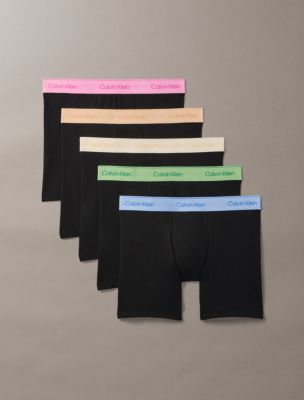 Icon Cotton Stretch Pride 5-Pack Boxer Brief, Black / WB Mardi Gras Multi