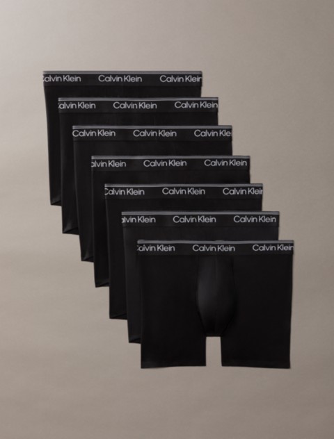 Трусы-боксеры для мужчин, микрофибра, стрейч, 7 шт. — Calvin Klein