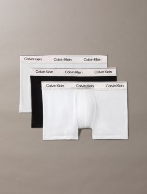 Icon Cotton Stretch Limited Edition 3-Pack Trunk, Black/Silver Haze/White