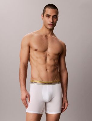 Icon Cotton Stretch Pride Boxer Brief, White